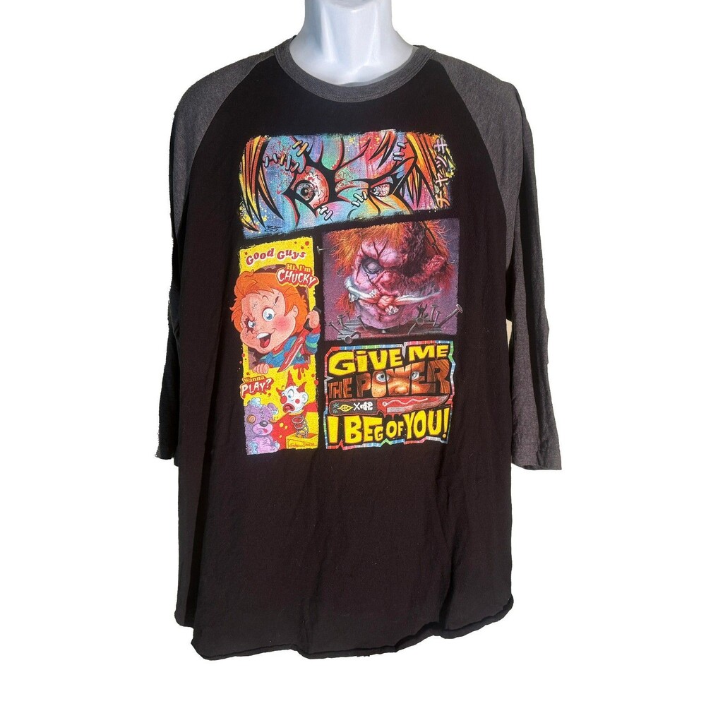 Universal Halloween Horror Nights 2023 Chucky Black Gray‎ T-Shirt XL